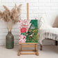 Personalized South Africa Combine England Rugby Canvas Wall Art Springboks and Red Rose