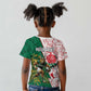 Personalized South Africa Combine England Rugby Kid T shirt Springboks and Red Rose