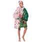 Personalized South Africa Combine England Rugby Kid Wearable Blanket Hoodie Springboks and Red Rose