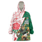 Personalized South Africa Combine England Rugby Kid Wearable Blanket Hoodie Springboks and Red Rose