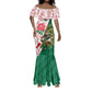 Personalized South Africa Combine England Rugby Mermaid Dress Springboks and Red Rose