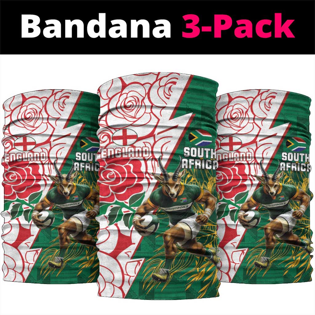 South Africa Combine England Rugby Neck Gaiter Springboks and Red Rose LT15