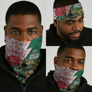 South Africa Combine England Rugby Neck Gaiter Springboks and Red Rose LT15