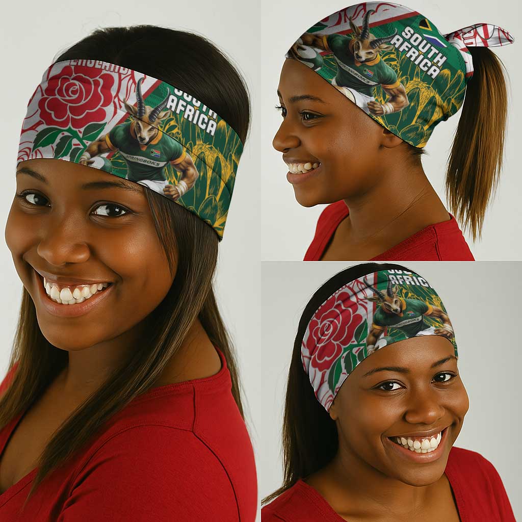 South Africa Combine England Rugby Neck Gaiter Springboks and Red Rose LT15