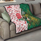 Personalized South Africa Combine England Rugby Quilt Springboks and Red Rose