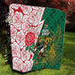 Personalized South Africa Combine England Rugby Quilt Springboks and Red Rose