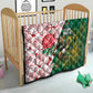 Personalized South Africa Combine England Rugby Quilt Springboks and Red Rose
