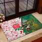 Personalized South Africa Combine England Rugby Rubber Doormat Springboks and Red Rose
