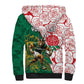 Personalized South Africa Combine England Rugby Sherpa Hoodie Springboks and Red Rose