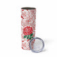 Personalized South Africa Combine England Rugby Skinny Tumbler Springboks and Red Rose