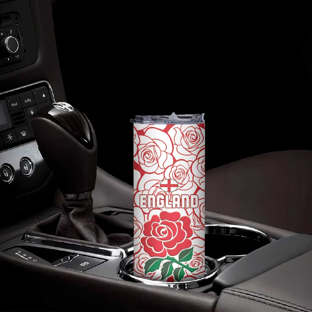 Personalized South Africa Combine England Rugby Skinny Tumbler Springboks and Red Rose