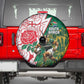 Personalized South Africa Combine England Rugby Spare Tire Cover Springboks and Red Rose