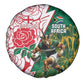 Personalized South Africa Combine England Rugby Spare Tire Cover Springboks and Red Rose