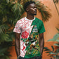 Personalized South Africa Combine England Rugby T shirt Springboks and Red Rose
