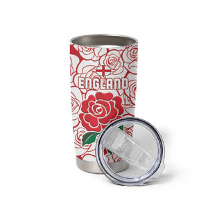 Personalized South Africa Combine England Rugby Tumbler Cup Springboks and Red Rose