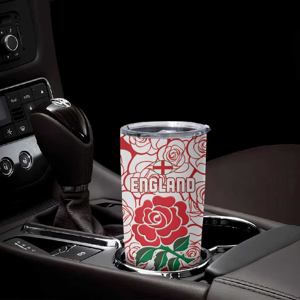 Personalized South Africa Combine England Rugby Tumbler Cup Springboks and Red Rose