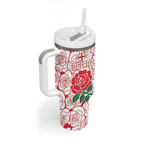 Personalized South Africa Combine England Rugby Tumbler With Handle Springboks and Red Rose