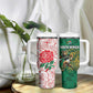 Personalized South Africa Combine England Rugby Tumbler With Handle Springboks and Red Rose