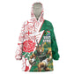 Personalized South Africa Combine England Rugby Wearable Blanket Hoodie Springboks and Red Rose