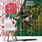 Personalized South Africa Combine England Rugby Window Curtain Springboks and Red Rose