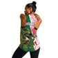 Personalized South Africa Combine England Rugby Women Racerback Tank Springboks and Red Rose