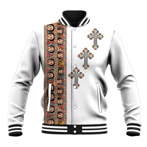 Ethiopia Angels Tilet With Cross Baseball Jacket