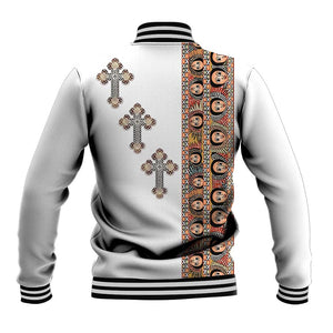 Ethiopia Angels Tilet With Cross Baseball Jacket