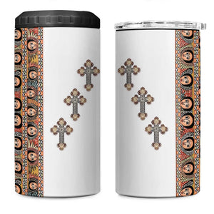 Ethiopia Angels Tilet With Cross 4 in 1 Can Cooler Tumbler