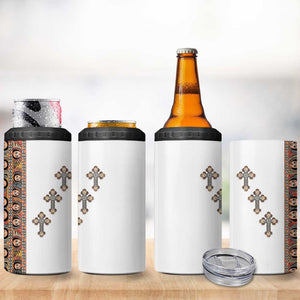 Ethiopia Angels Tilet With Cross 4 in 1 Can Cooler Tumbler