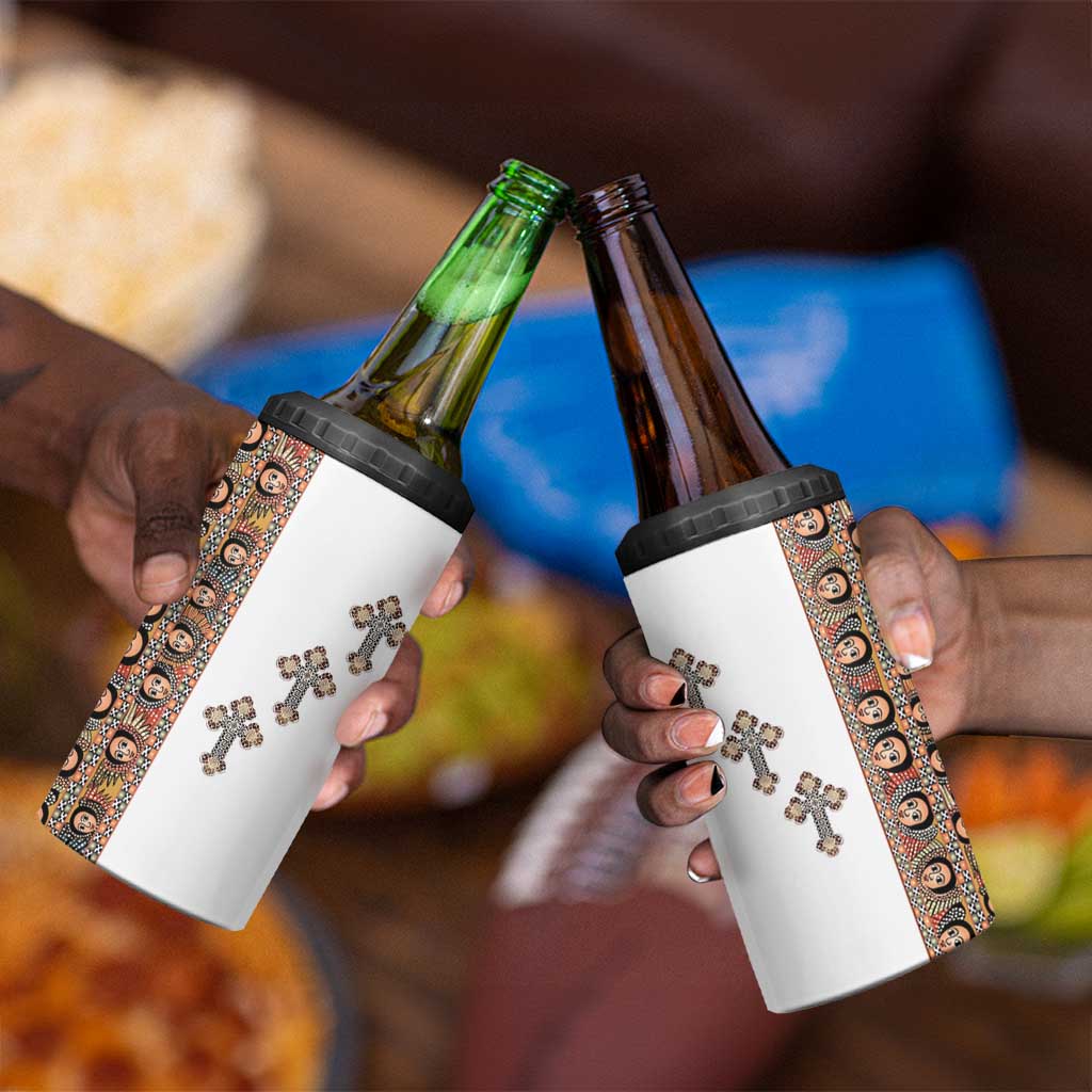Ethiopia Angels Tilet With Cross 4 in 1 Can Cooler Tumbler
