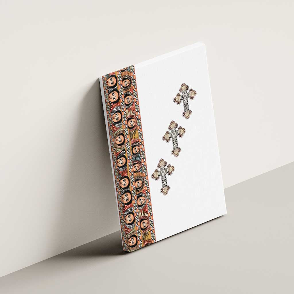 Ethiopia Angels Tilet With Cross Canvas Wall Art