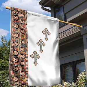 Ethiopia Angels Tilet With Cross Garden Flag