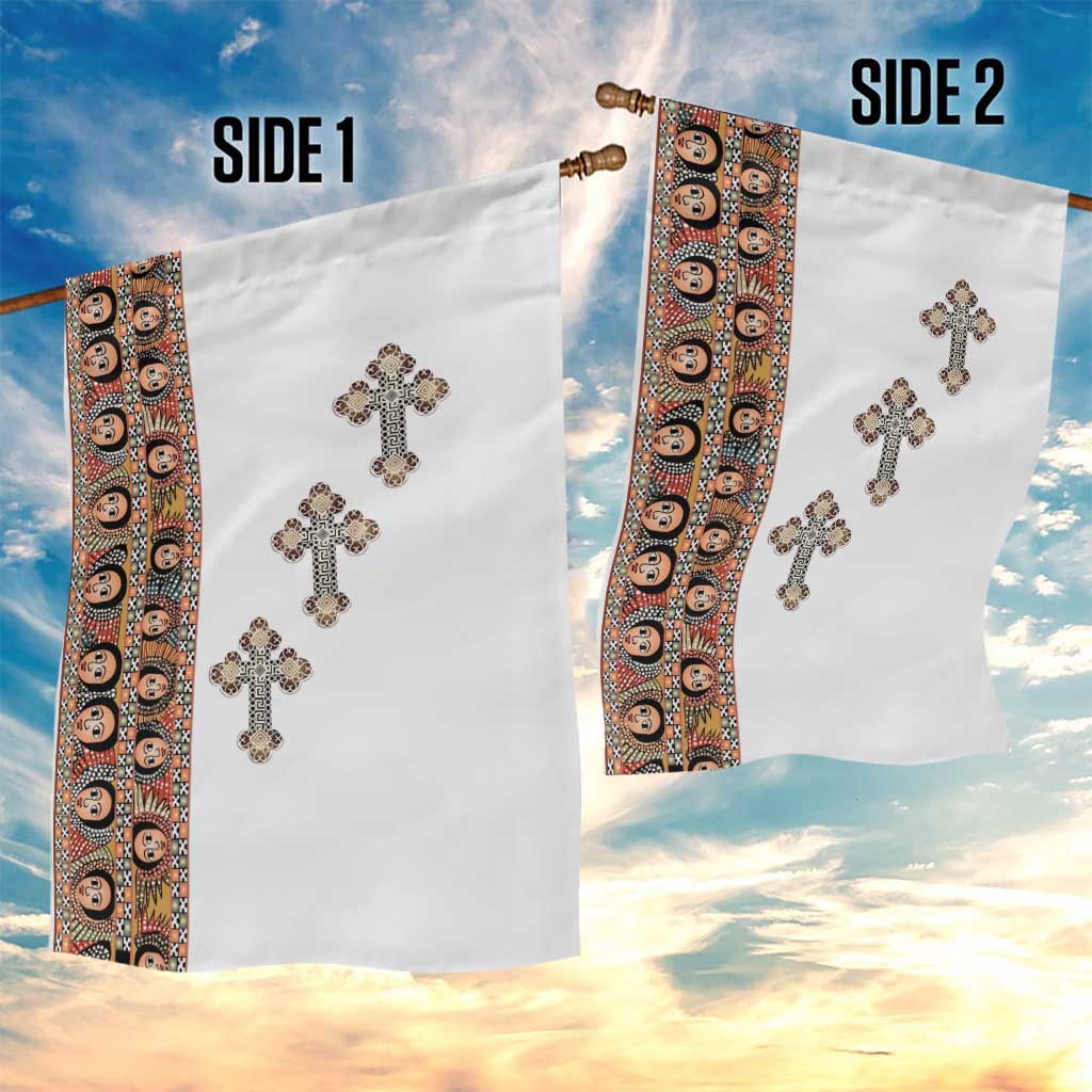 Ethiopia Angels Tilet With Cross Garden Flag