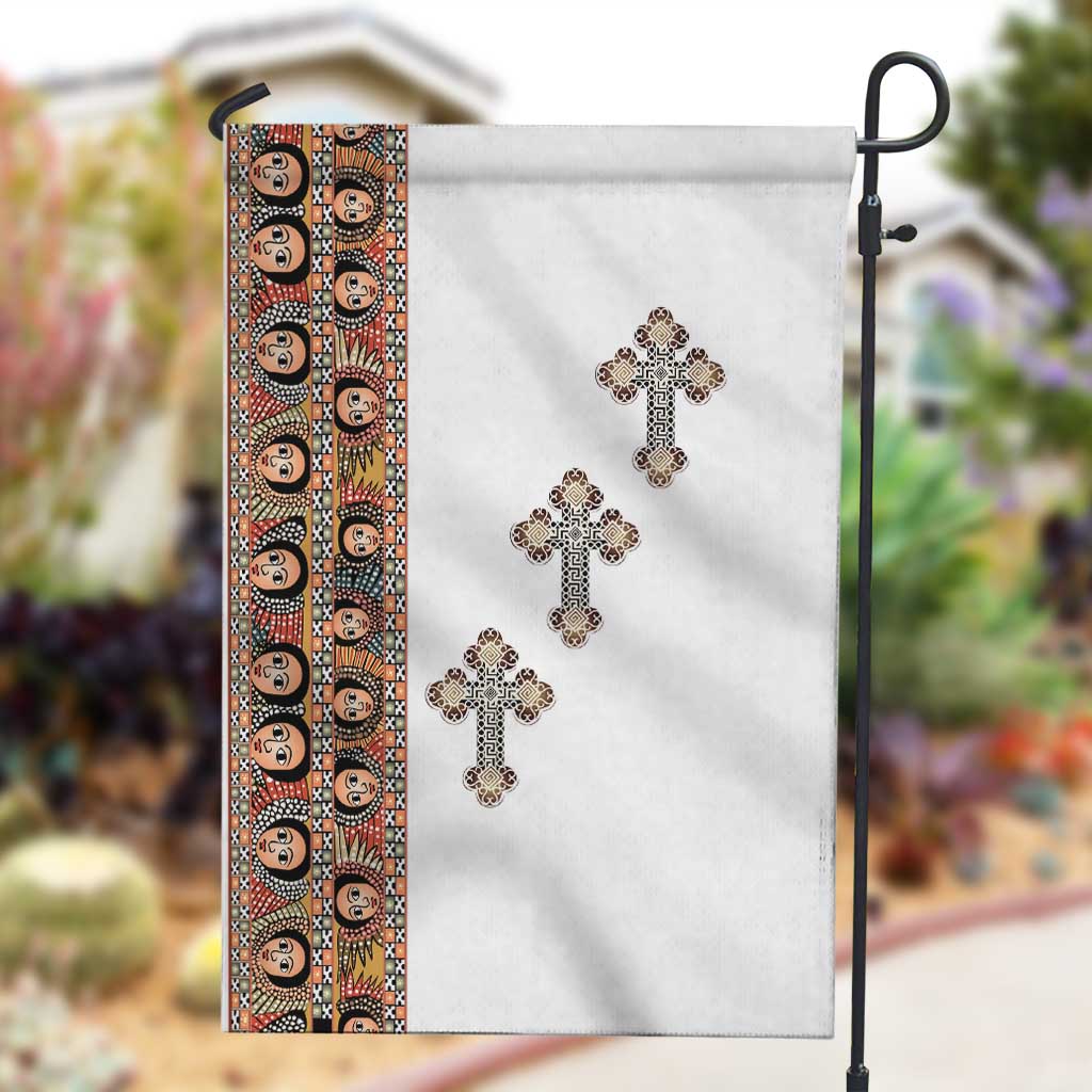 Ethiopia Angels Tilet With Cross Garden Flag