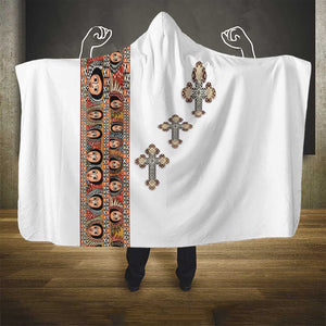 Ethiopia Angels Tilet With Cross Hooded Blanket