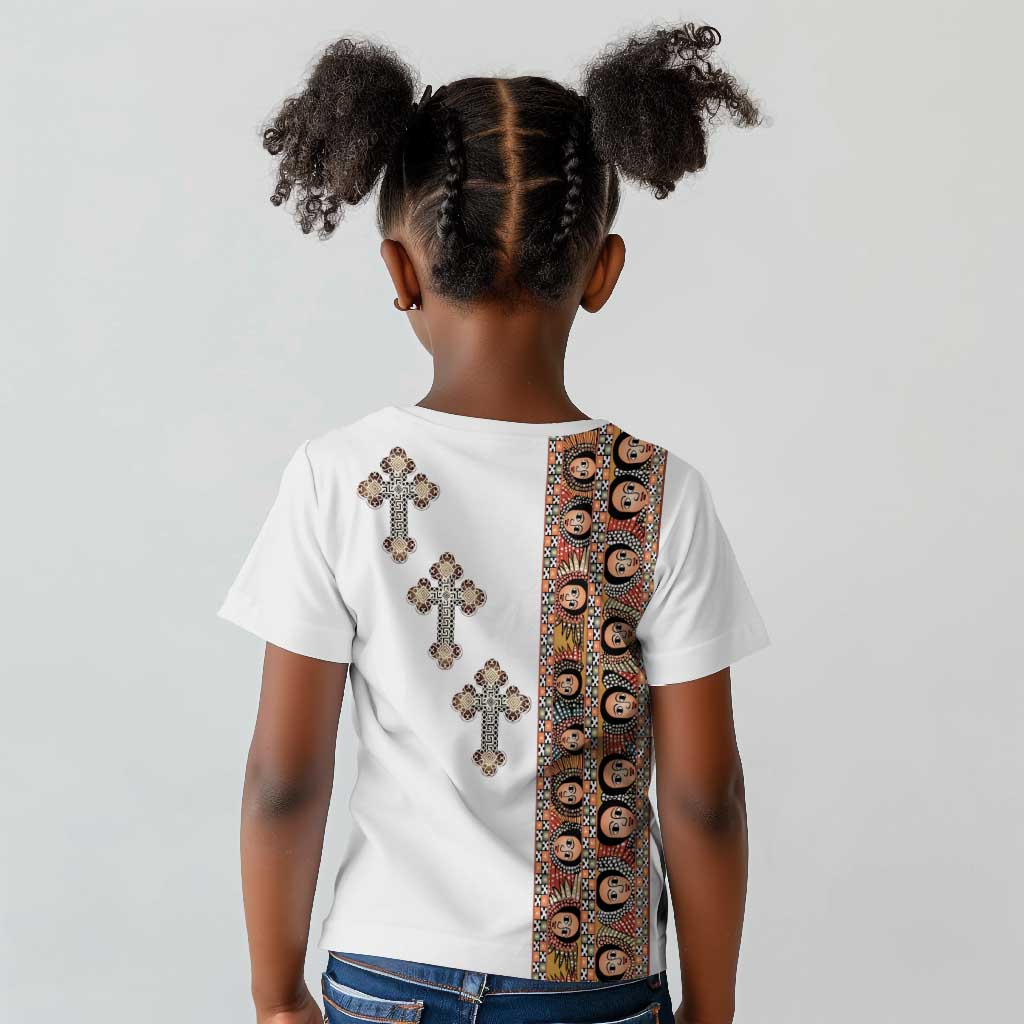 Ethiopia Angels Tilet With Cross Kid T shirt