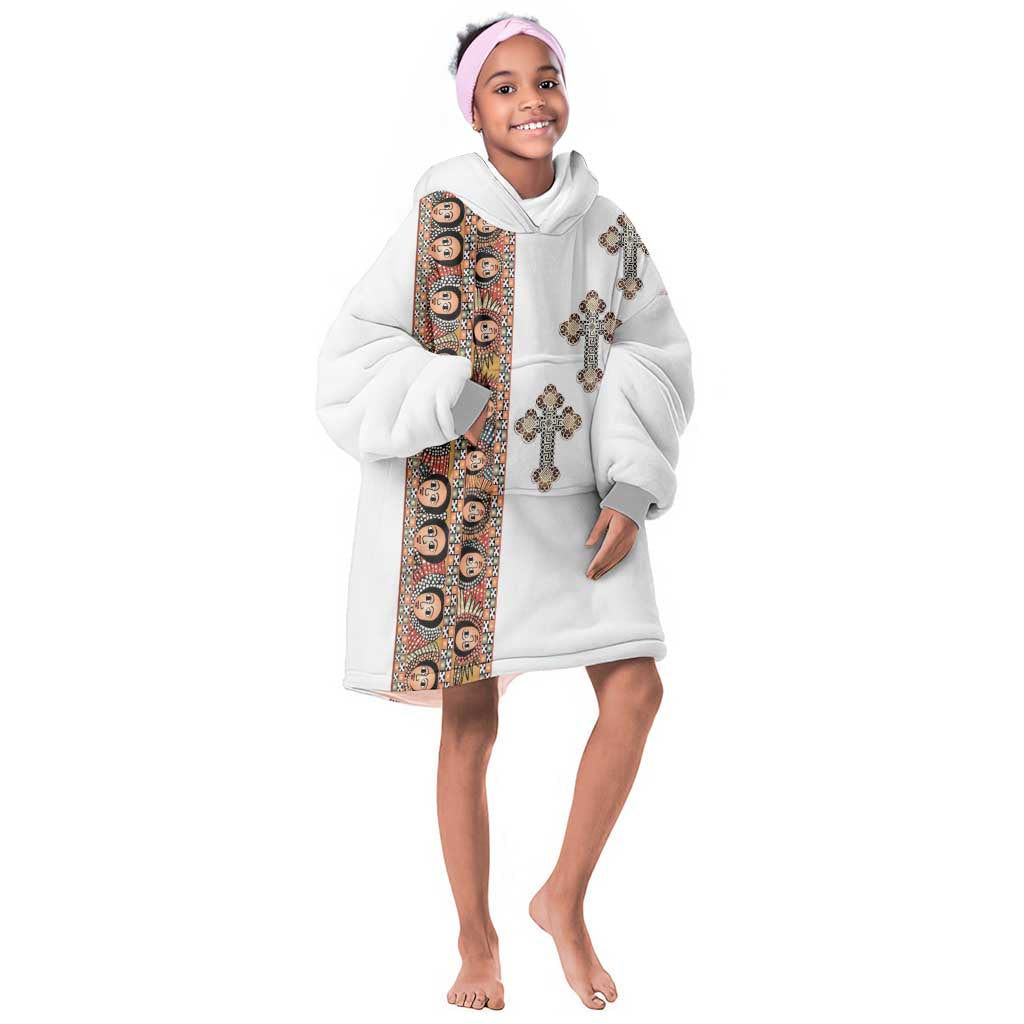 Ethiopia Angels Tilet With Cross Kid Wearable Blanket Hoodie