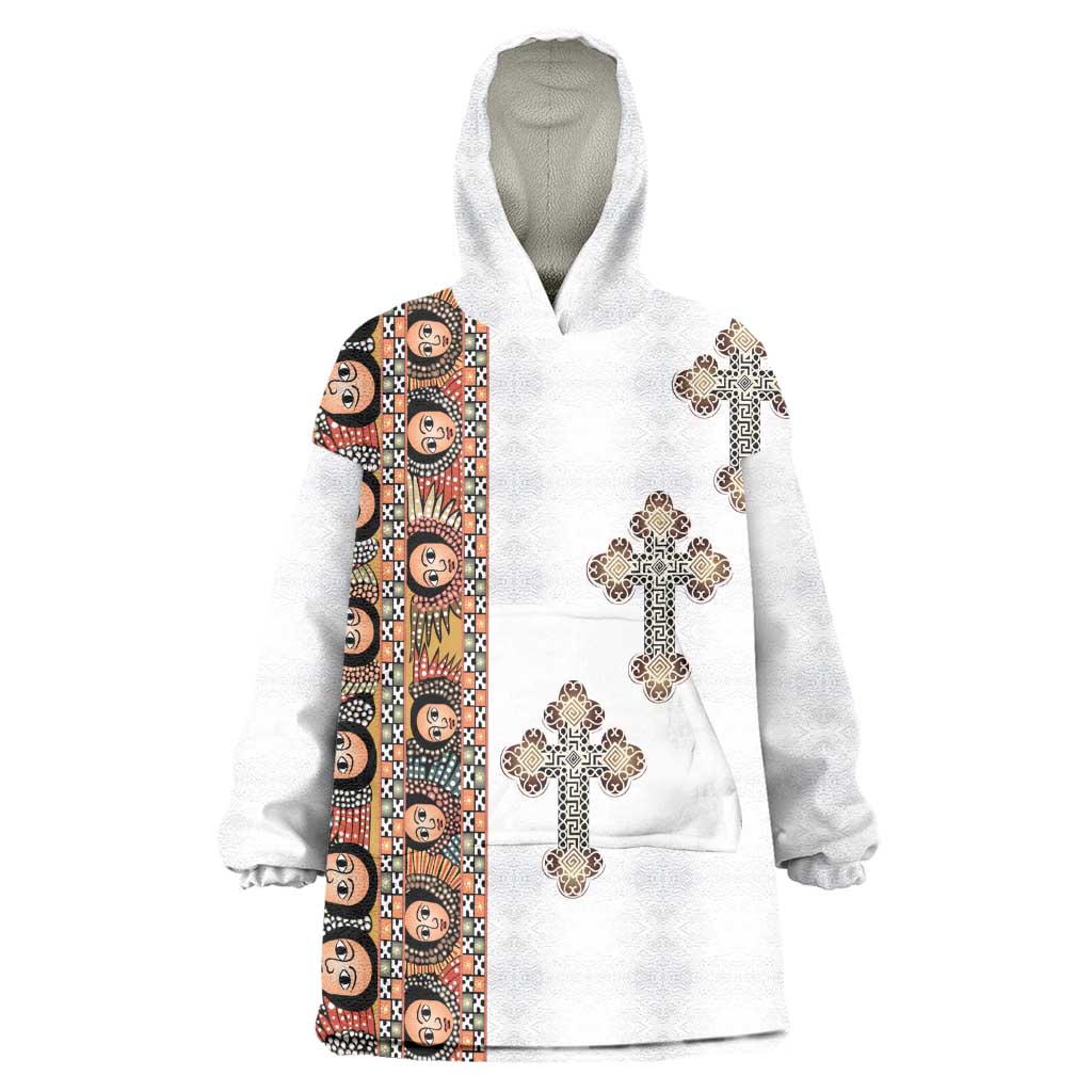 Ethiopia Angels Tilet With Cross Kid Wearable Blanket Hoodie
