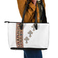 Ethiopia Angels Tilet With Cross Leather Tote Bag