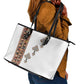 Ethiopia Angels Tilet With Cross Leather Tote Bag