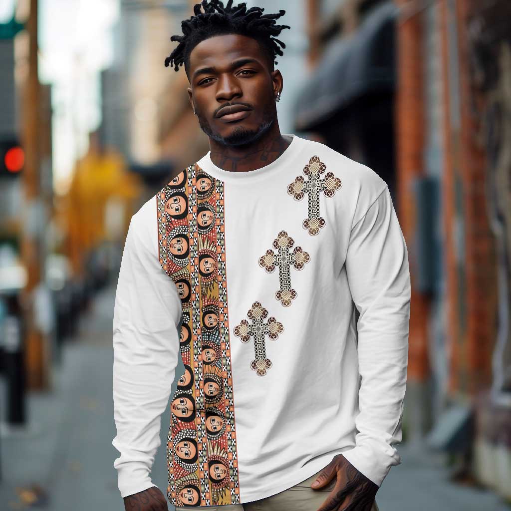 Ethiopia Angels Tilet With Cross Long Sleeve Shirt