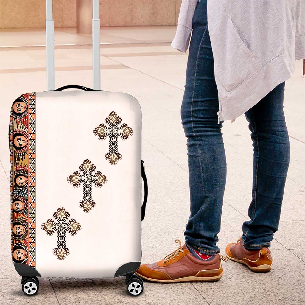 Ethiopia Angels Tilet With Cross Luggage Cover
