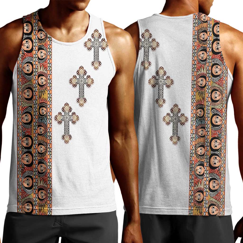 Ethiopia Angels Tilet With Cross Men Tank Top