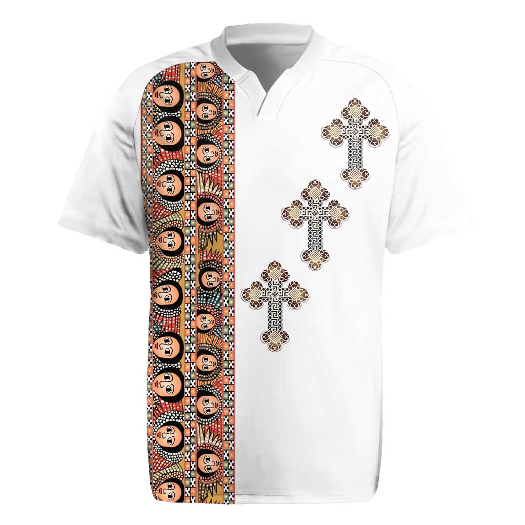Ethiopia Angels Tilet With Cross Rugby Jersey