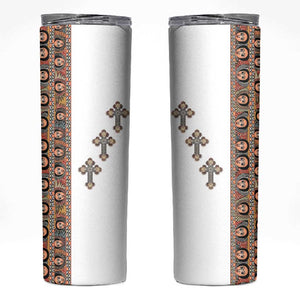 Ethiopia Angels Tilet With Cross Skinny Tumbler