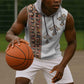 Ethiopia Angels Tilet With Cross Sleeveless Hoodie - African Pride