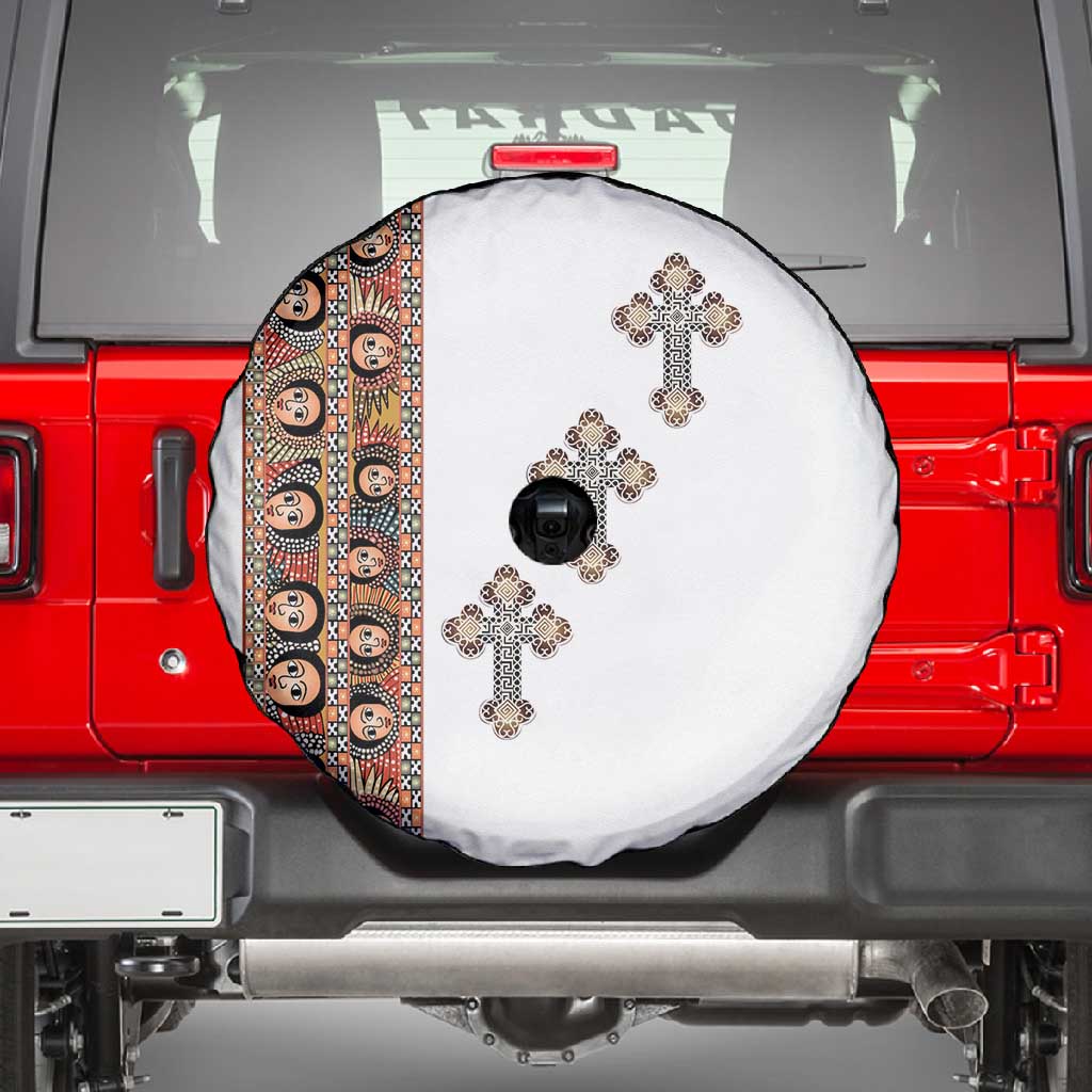 Ethiopia Angels Tilet With Cross Spare Tire Cover