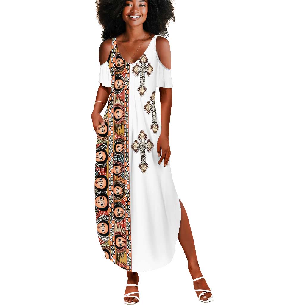Ethiopia Angels Tilet With Cross Summer Maxi Dress