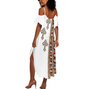 Ethiopia Angels Tilet With Cross Summer Maxi Dress