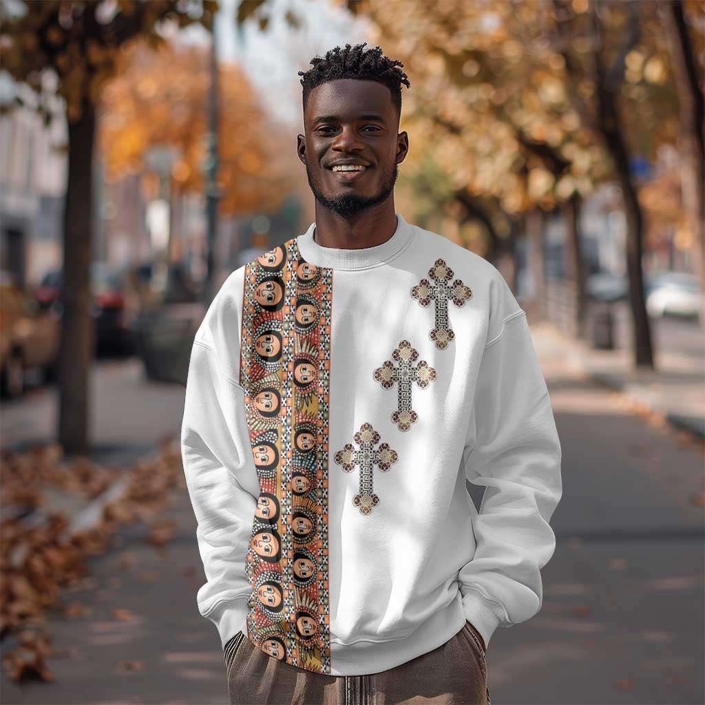 Ethiopia Angels Tilet With Cross Sweatshirt